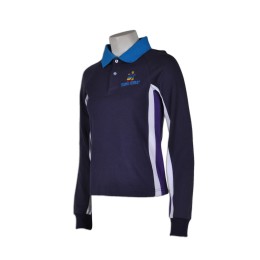 SU175 訂造長袖polo恤繡花校服款式polo恤 拼接撞色polo恤 校服polo恤公司 SU175 訂造長袖polo恤繡花校服款式polo恤 拼接撞色polo恤 校服polo恤公司